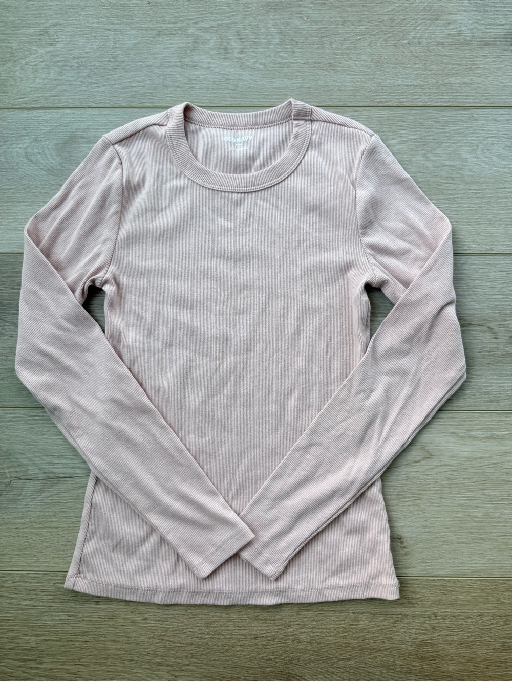Old Navy Women's Long-Sleeve Crewneck Thermal Top - Pale Pink